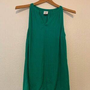 CAbi Teal Green Sleeveless V-Neck Tank